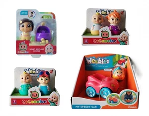 Cocomelon Ninas Airplane Cruiser Bundle Plus 2 Packs Of Weebles & My Speedy Car - Picture 1 of 1