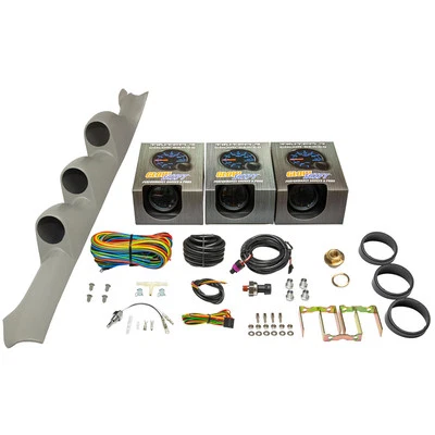 GlowShift Boost, PSI de aceite, medidores de temperatura del agua + cápsula gris para 02-07 Subaru WRX Foto 1 de 4