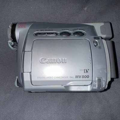 Canon MV800i Handheld MiniDV Camcorder Silver Tested - Image 1 of 4