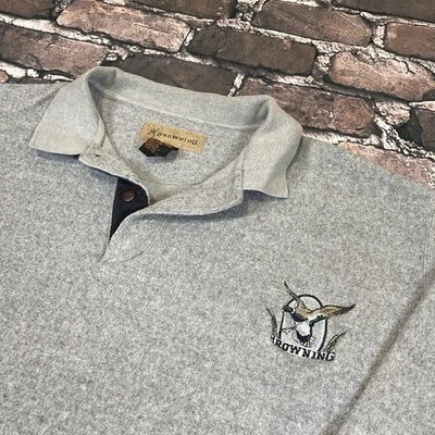 Sudadera Polo Polar Browning Vintage Para Hombre XL Pato Caza Mallard Suéter Foto 1 de 4