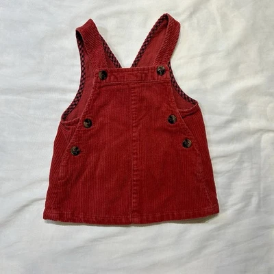 Camiseta Zara bebê menina 6-9 marrom veludo outono inverno com bolso - Imagem 1 de 4