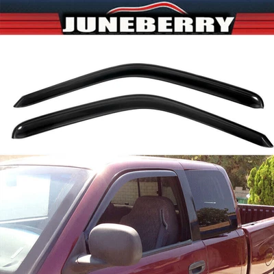 2 piezas aptas para Dodge Ram 1994-2001 cupé ventana canal viseras ventilación lluvia  Foto 1 de 4