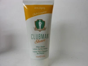 CLUBMAN SHAVE AFTER SHAVE ANTI AGING 5.5 oz MEN CLUB COMPLETE NEW - Picture 1 of 2