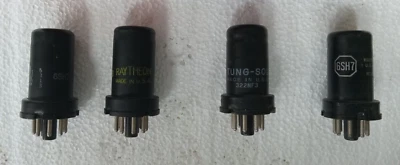 Cuatro tubos de vacío NOS NUEVOS EN CAJA EE. UU. 6SH7 - Hickok probado RCA, CBS, Tung-Sol, Raytheon Foto 1 de 2