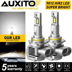 AUXITO 9012 HIR2 LED Headlight Bulbs High Low Beam Super Bright Xenon White EAA - Picture 1 of 11