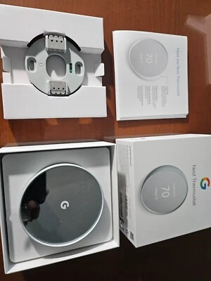 Google Nest G4CVZ Smart Thermostat Wifi - Snow White GA01334-US - Image 1 of 2