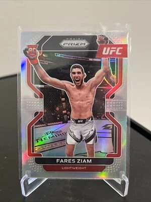 2022 Prizm UFC #143 FARES ZIAM Rookie SILVER PRIZM! Mint! - Image 1 of 2