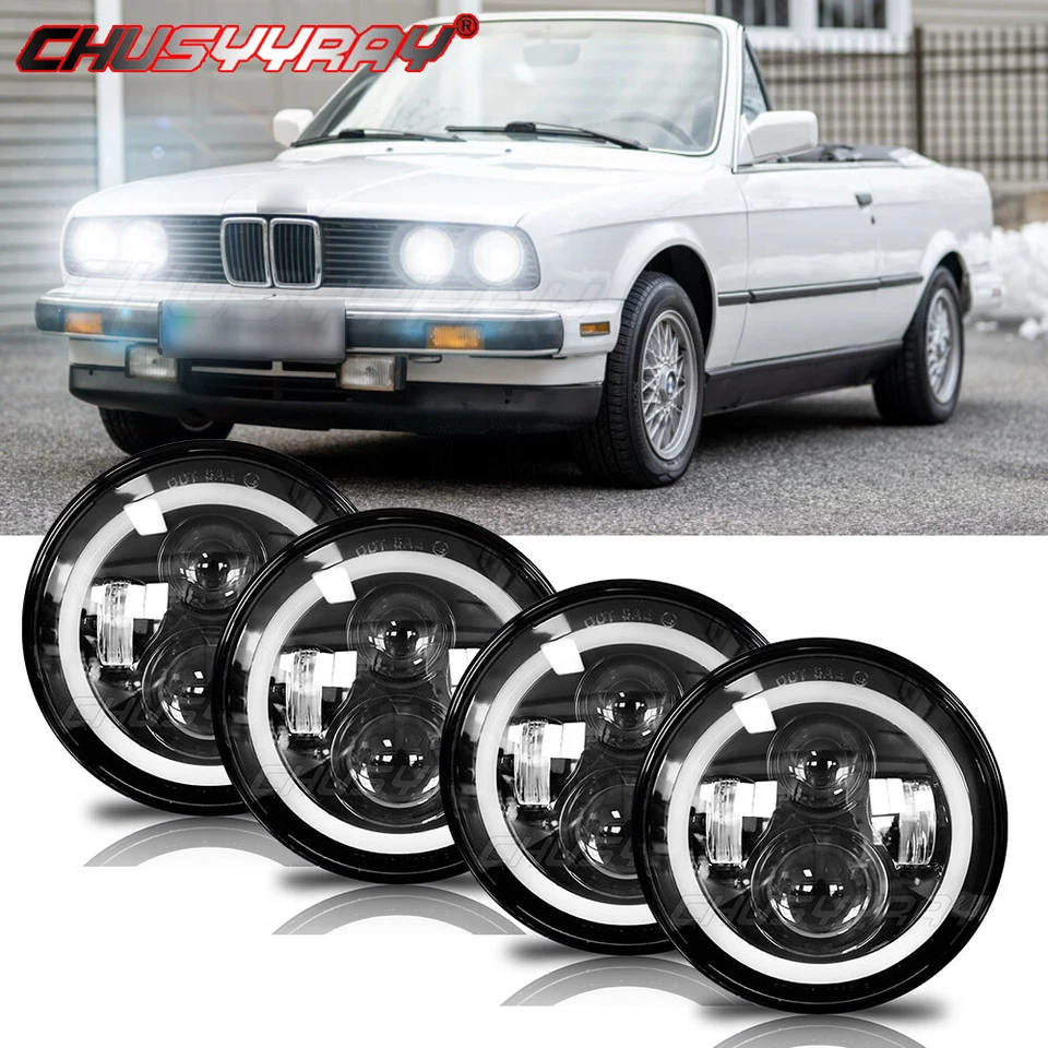4x 5.75" 5-3/4 pulgadas faros LED HI/LO para BMW 325i 528i 535i 735i Baviera Foto 1 de 4