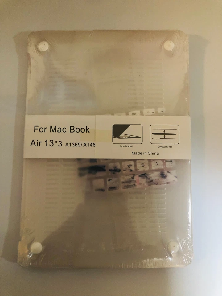 塑料硬外壳 适合 Apple MacBook Air 13.3 英寸 - 白色大理石 — 第 1/1 张图片