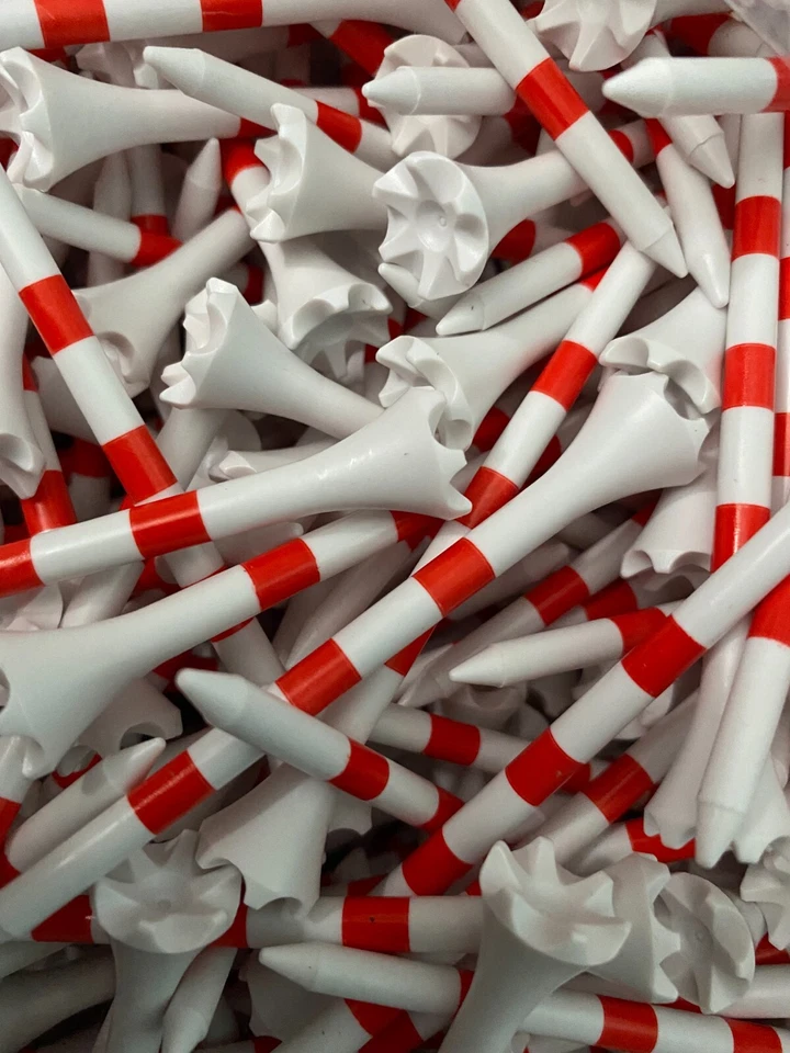 New 2.75” 2 3/4 EPIK Evolution Golf Tee PTS Red Stripe You Choose Amount