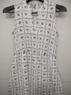 Vestido Madewell Mujer 2 Terraza Sin Mangas Seda Cachemira Geométrico Boho Campesino Foto 1 de 4