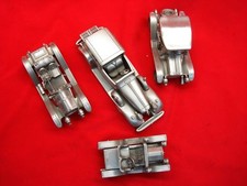 Danbury Mint - 4 Diff. Antique Car Models In Pewter - Nice & Highly Detailed