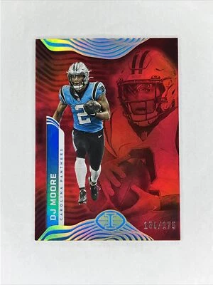 2022 Illusions Football DJ Moore Red #150/175 Carolina Panthers #13 SP - Image 1 of 2