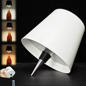 3 Color Stepless Dimming Lamp USB Charging LED Wine Bottle Wireless Bottle Lamp - Picture 1 of 21
