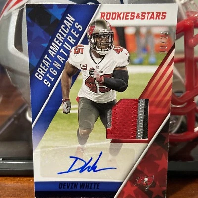 2021 Panini Rookies & Stars Devin White SP Auto Patch /25 - Image 1 of 2