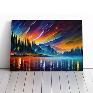 Special Aurora Borealis Vol.4 Abstract Canvas Wall Art Print Framed Picture - Foto 1 di 5