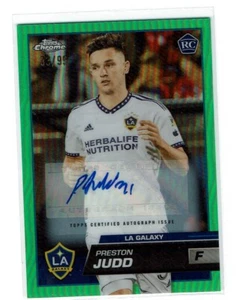 2023 Preston Judd Topps Chrome MLS Rookie Green Refractor Auto 33/99 - Picture 1 of 2