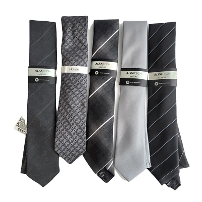 Lote Corbatas Alfani Hombre Talla Única 5 Corbatas Varios Colores y Patrones NUEVO Foto 1 de 4
