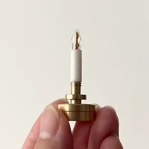 Casa delle bambole scala 1:12 miniature accessori candelabro scrivania lampada luci studio - Foto 1 di 1