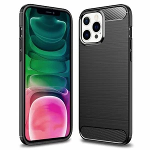 Funda de silicona antideslizante mate para móvil iPhone 13 Pro - Carbon Look - Imagen 1 de 7