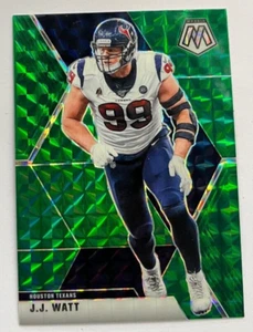 2020 MOSAIC Football JJ WATT Green Prizm Houston Texans NFL #87 - Picture 1 of 2