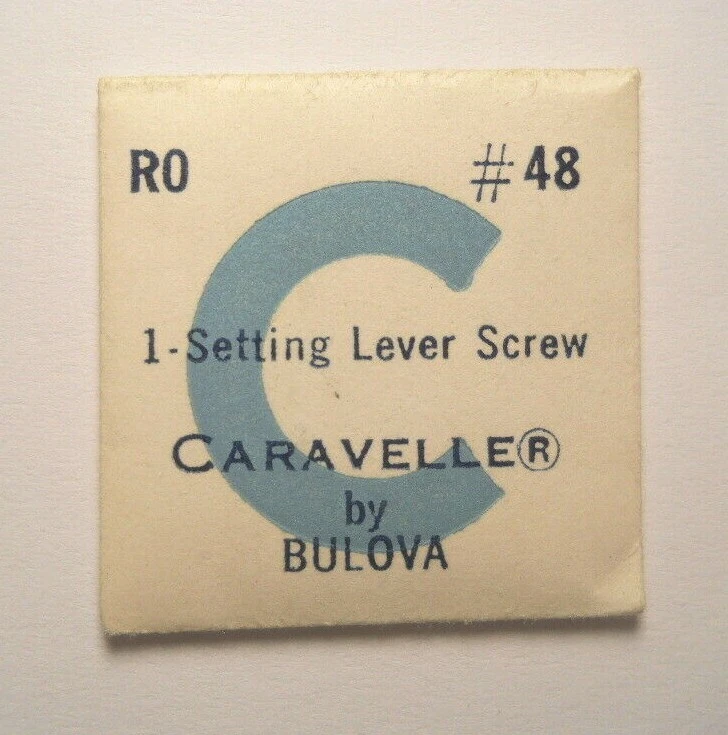 Pieza de reloj CARAVELLE RO #48 - TORNILLO DE PALANCA DE AJUSTE - Repuesto genuino de fábrica Foto 1 de 1