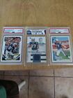 Rob Gronkwski Gem Mint Lot Of 3 Graded Two Rookies +#Ed Game Worn Patch