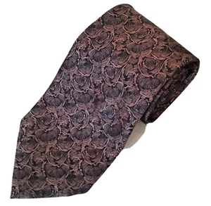 HARVE BERNARD Mens Necktie 100% Silk Gold/Black Geometric Classic Hand Made 58" - Picture 1 of 8