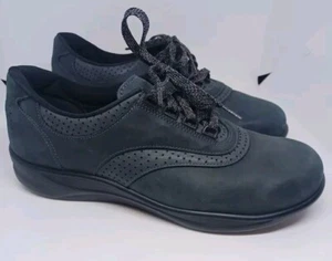 Zapatos SAS Walk Easy para mujer 10,5 gris cuero cómodos con cordones para caminar J79740983 - Imagen 1 de 7