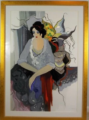 Itzchak Tarkay "Thoughts of Love" Original Serigraph Limited Edition Hand-Signed - Image 1 of 4