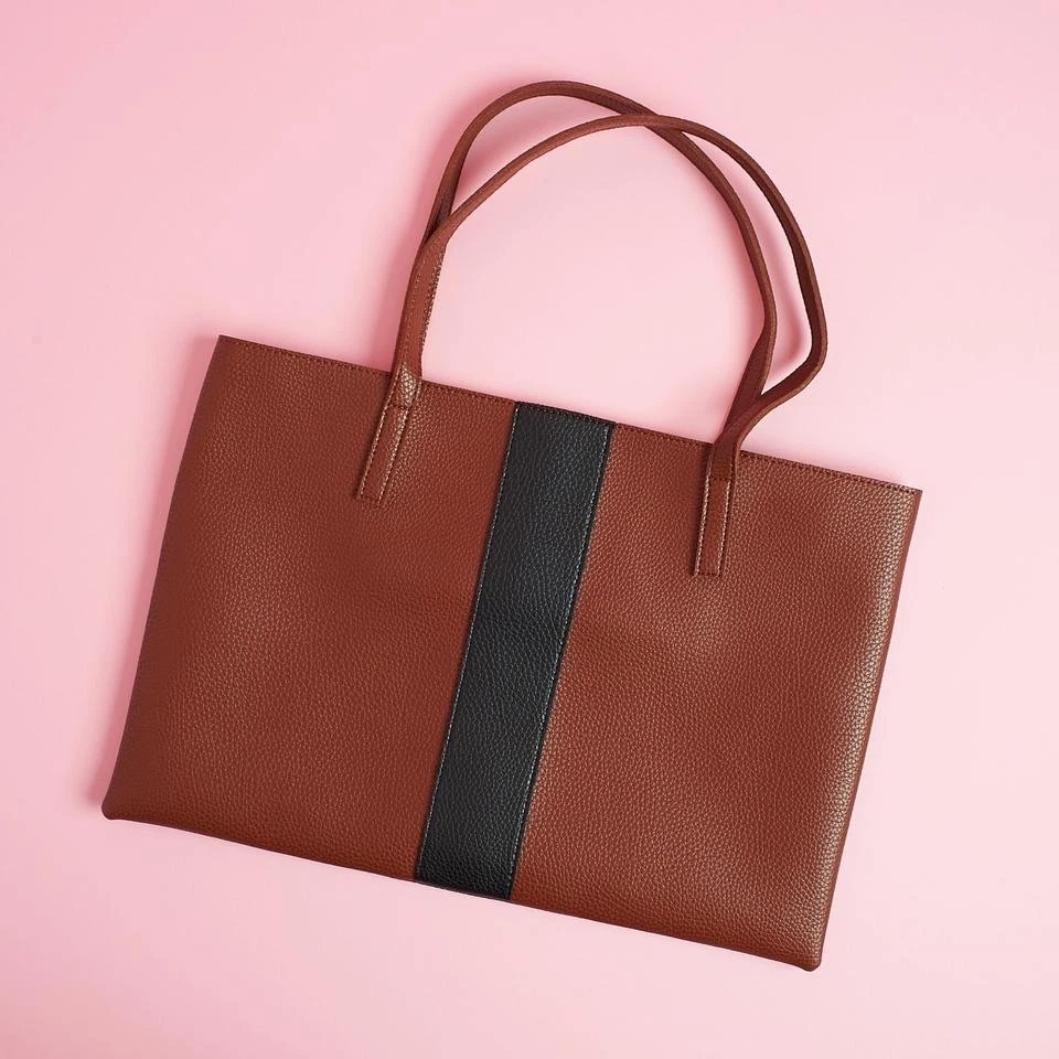 New Vince Camuto Luck Tote Red Desert Fabfitfun - Image 1 of 1