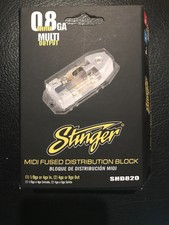 Stinger Hpm Shd820 Midi Fused Power Distribution Block 0/4 Ga In (2)4/8 Ga Out