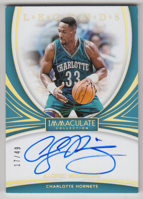 その他 Alonzo Mourning Auto psa9 panini Alonzo Mourning 2023-24 Panini Flawless Enshrined Gold Auto