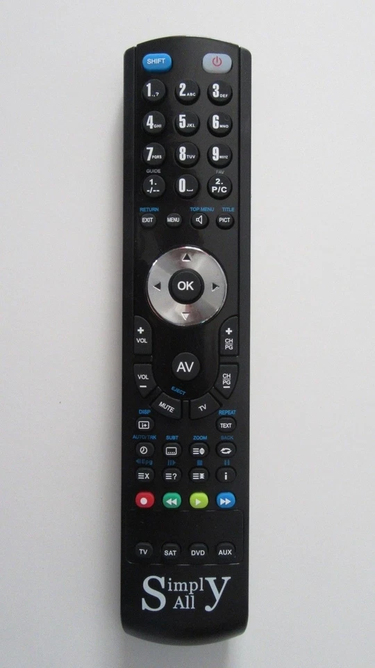 Nuevo Reemplazo OKI V42D-LED mando a distancia Simply-All™ Negro - Imagen 1 de 1