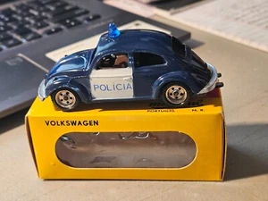 METOSUL 1:43 VW VOLKSWAGEN BEETLE POLICIA BLUE NEW IN BOX MADE IN PORTUGAL - Picture 1 of 10