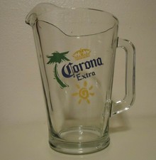 Beer Pitcher, Glass Corona Extra