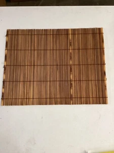 Juego de 4 manteles rectangulares de bambú de 18” x 4” excelente estado - Imagen 1 de 6