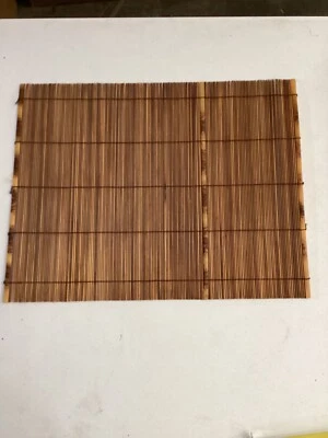 Bamboo rectangular table mats set of 4 18” x 4” Excellent Condition - Image 1 of 4