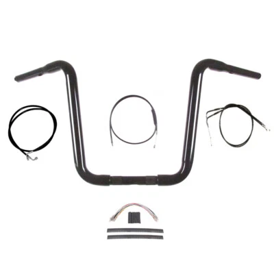 Kit de manillar de suspensión Ape 1 1/4" negro estrecho 14" 2011-2015 Harley Softail NoABS Foto 1 de 2