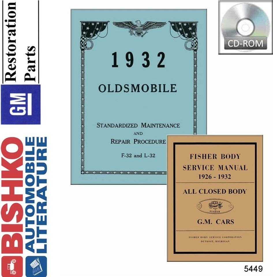 1932 Oldsmobile Shop Service Repair Manual CD Engine Drivetrain Electrical Guide - Image 1 of 1