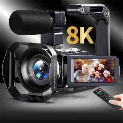 8K Video Camera 3 Inch LCD Touch Screen 60FPS/64MP 18x Digital Zoom Camera - Image 1 of 4
