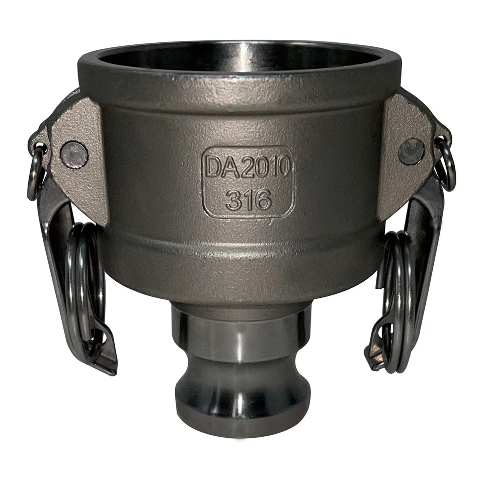 Gloxco Stainless Steel Type DA Cam and Groove Hose Fitting, Reducer, 2? Femal...