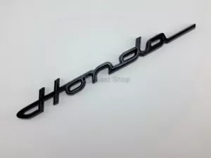 HONDA 3D Logo Decal Letters Modren Classic Car Black Matt S600 S800 CHALY DAX RS - Picture 1 of 5