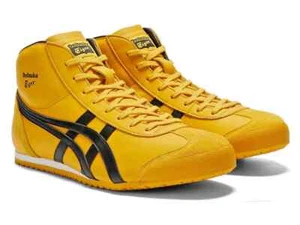 Onitsuka Tiger MEXICO Mid Runner YELLOW BLACK 1183B577 751 Authentic - Picture 1 of 9