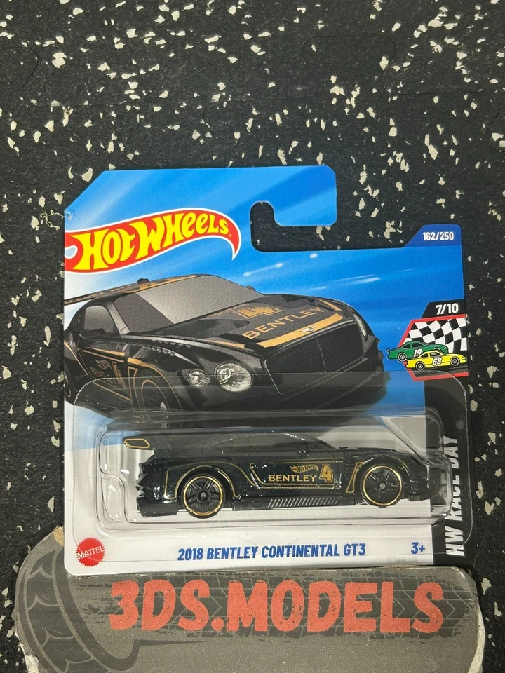 BENTLEY CONTINENTAL GT3 BLACK 2025 Hot Wheels 1:64 **COMBINE POSTAGE**