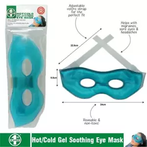 Eye Mask Reusable Ice/Hot Pack Therapy Migraine Gel Soothing Compress Adjustable - Picture 1 of 3