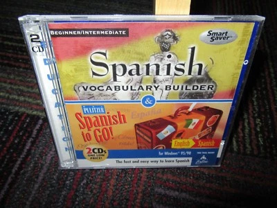 SPANISH VOCABULARY BUILDER & SPANISH TO GO! PC CD ROM 2-DISC COMBO PACK, T.L.C. - Image 1 of 3
