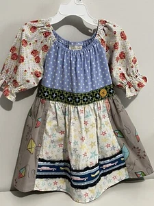 Matilda Jane Girls Sz 6 Peasant Top Favorite Things It’s A Wonderful Parade - Picture 1 of 7