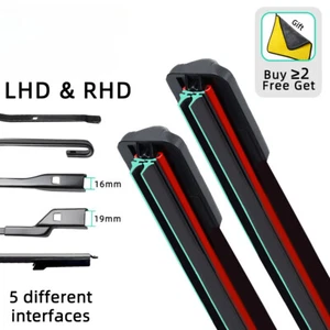 Double Rubber Car Front Wiper Blades Windshield Windscreen Car Accessories Wiper - Picture 1 of 22