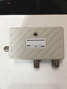 Axing TZU 17-66 Multimedia Dosenaufsatz TV Dose Kabel TV Modem Anschluss / NEU - Bild 1 von 2